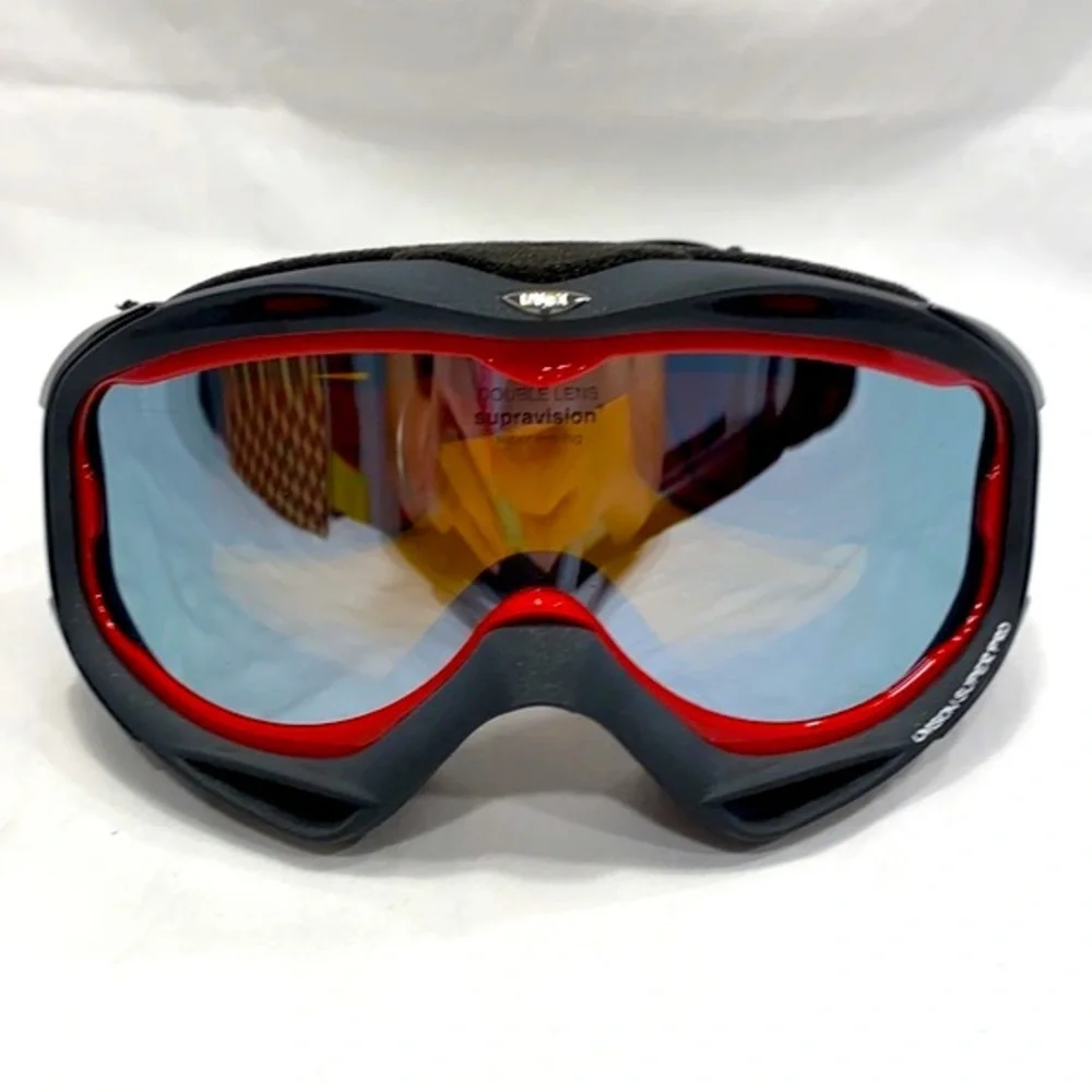 UVEX Uvision Super Pro Lite Mirror Silver Black Matt Goggles